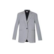 Liu Jo Elegant Blazer i Viskosblandning Gray, Dam