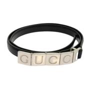 Gucci Vintage Pre-owned Laeder skrp Black, Dam