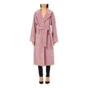 Liu Jo Navy Shuttle Coat Pink, Dam