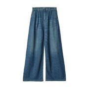 Mar De Margaritas Blå Straight Leg Jeans Blue, Dam