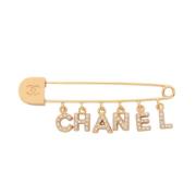 Chanel Vintage Pre-owned Metall chanel-smycken Yellow, Dam