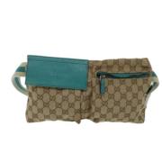 Gucci Vintage Pre-owned Canvas gucci-vskor Beige, Dam