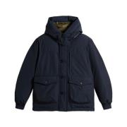 Woolrich Blå Vinterrock Vattenavvisande Dunfyllning Blue, Herr