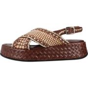 Pons Quintana Modern Maui Platta Sandaler Brown, Dam