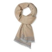 Boggi Milano Drill Ull Sjal Beige, Herr