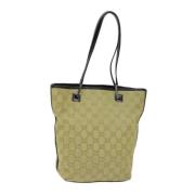 Gucci Vintage Pre-owned Canvas gucci-vskor Beige, Dam