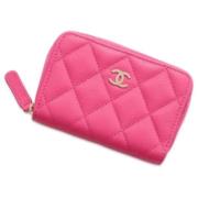 Chanel Vintage Pre-owned Laeder plnbcker Pink, Dam