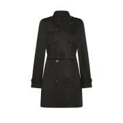 RRD Svart Trenchcoat Black, Dam