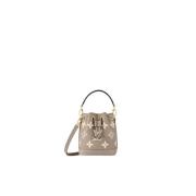 Louis Vuitton Miniatyr Noé Monogram Empreinte Läder Väska Gray, Dam