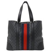 Gucci Vintage Pre-owned Canvas gucci-vskor Black, Dam