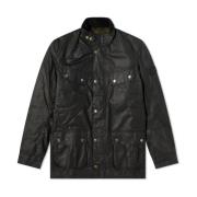 Barbour Duke Vaxjacka Sage-M Green, Herr