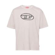 Diesel Rosa Jersey Crew Neck T-shirt Pink, Herr