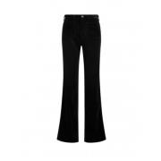 Polo Ralph Lauren Svarta Corduroy Flare Jeans Black, Dam