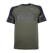 Aeronautica Militare Grön Sport T-shirt med Tekniska Detaljer Green, H...