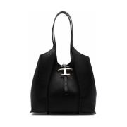 Tod's Tidlös Trama Svart Shopper Väska Black, Dam