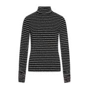 Fabienne Chapot Stilren Longsleeve med Ståkrage Black, Dam