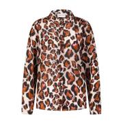 Fabienne Chapot Blus med Animal-Print, Elegant och mångsidig Multicolo...