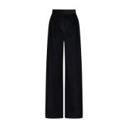 Max Mara Corduroy Straight Leg Pants Blue, Dam