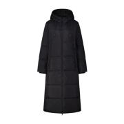 Closed Oversized Quiltad Jacka med Huva Black, Dam