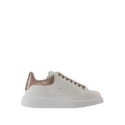 Alexander McQueen Vit/Beige Läder Oversized Sneakers White, Dam