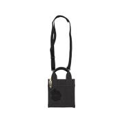 Object Mini Tote Antracit Grå Mesh Väska Black, Dam