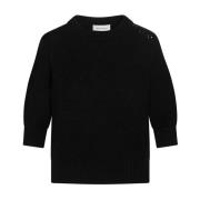 Fabienne Chapot Kortärmad Pullover Tröja Black, Dam