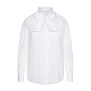 Riani Blus med rosett-detalj White, Dam