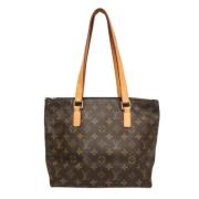 Louis Vuitton Vintage Pre-owned Canvas axelremsvskor Brown, Dam