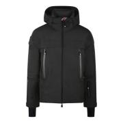 Moncler Tekniskt Tyg Huva Jacka med Recco® Teknologi Black, Herr