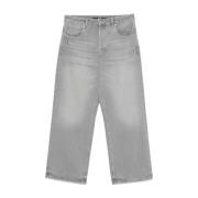 Jacquemus Grå Denim Wide Leg Jeans Gray, Herr