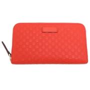 Gucci Vintage Pre-owned Laeder plnbcker Orange, Dam