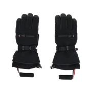 Moncler Svarta Gore-Tex handskar med Nappa-insatser Black, Herr