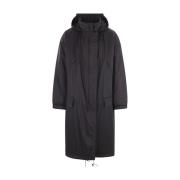 Y-3 Svart Oversize Parka med PrimaLoft® Fyllning Black, Herr