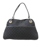 Gucci Vintage Pre-owned Canvas gucci-vskor Black, Dam