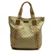 Gucci Vintage Pre-owned Canvas gucci-vskor Beige, Dam