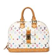 Louis Vuitton Vintage Pre-owned Belagd canvas handvskor White, Dam