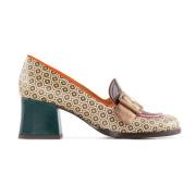 Chie Mihara 70-talsstil Läderloafer med Dekorativ Spänne Multicolor, D...