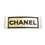 Chanel Vintage Pre-owned Metall hrspnnen Black, Dam