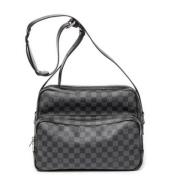 Louis Vuitton Vintage Pre-owned Belagd canvas axelremsvskor Black, Dam