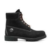 Timberland Svarta Läderstövlar Black, Herr