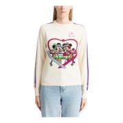 MC2 Saint Barth Abstrakt Multifärgad Ski Lover Sweater Multicolor, Dam