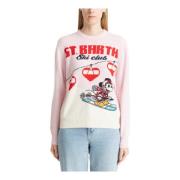 MC2 Saint Barth Abstrakt Multifärgad Ski Club Sweater Logo Multicolor,...