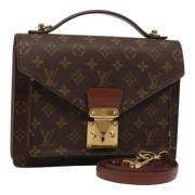 Louis Vuitton Vintage Pre-owned Canvas louis-vuitton-vskor Brown, Dam