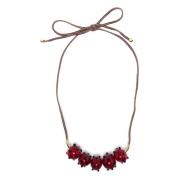 Colville Murano Glas Halsband Red, Dam