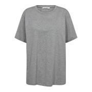 Co'Couture Embossedcc Oversize Coco Tee Top Gray, Dam