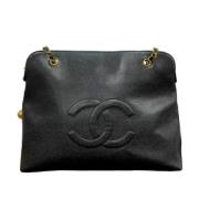 Chanel Vintage Pre-owned Laeder chanel-vskor Black, Dam