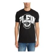 Philipp Plein Mönstrad Skull Logo T-shirt Black, Herr