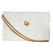 Dior Vintage Pre-owned Canvas dior-vskor White, Dam