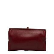 Bottega Veneta Vintage Pre-owned Laeder plnbcker Red, Dam