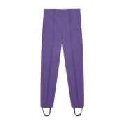 Lardini Lila Viskos Skräddade Byxor Kvinnor Purple, Dam